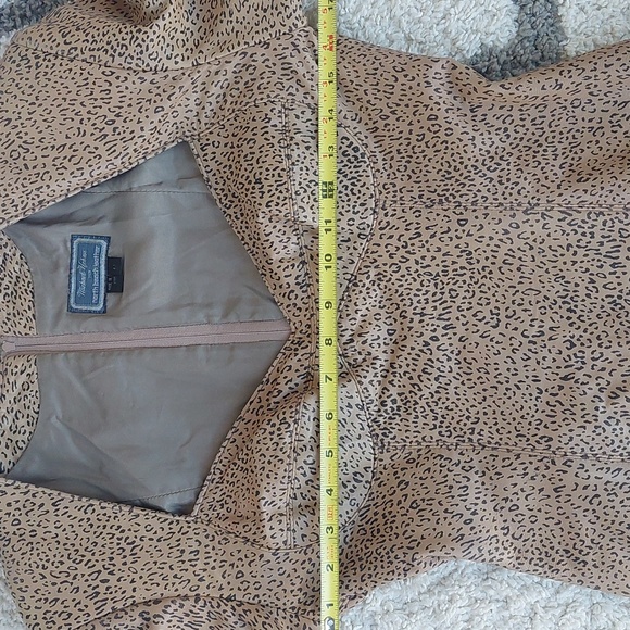 Michael Hoban North Beach Printed Leather Leopard Pattern Dress size Sma… - Picture 4 of 9